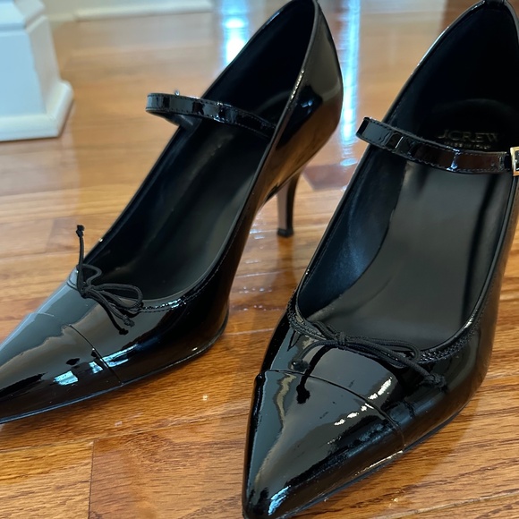 Patent Leather Toe Cap Mary Jane Pump - Picture 1 of 3